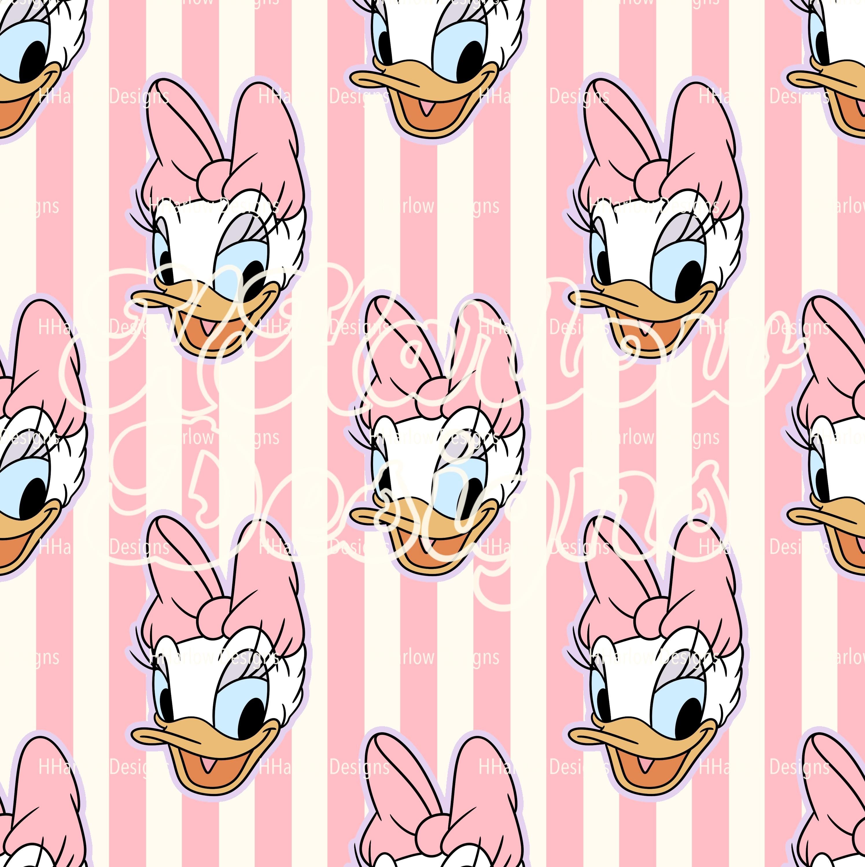 Sensationele zes preppy pastelkleuren Daisy Duck streep naadloos patroon 12 x 12 300 dpi
