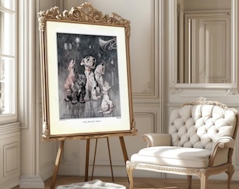 Custom Dog Portrait Print | Personalized Pet Art | Digital Download