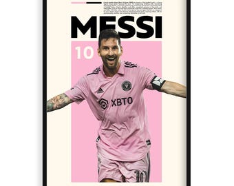 Lionel Messi Poster, High Resolution Sports Art (Digital Download)