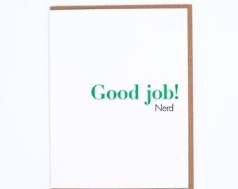 Homemade Good Job Card Good Job Card - Etsy