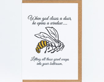 Wasps greeting card