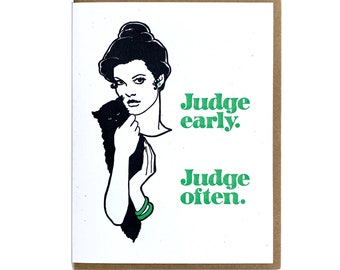 Judge Early Greeting Card