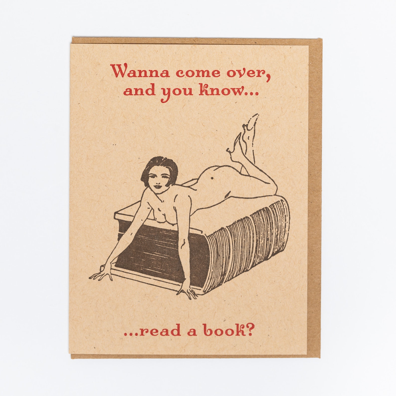 Sexy Books Greeting Card Etsy 