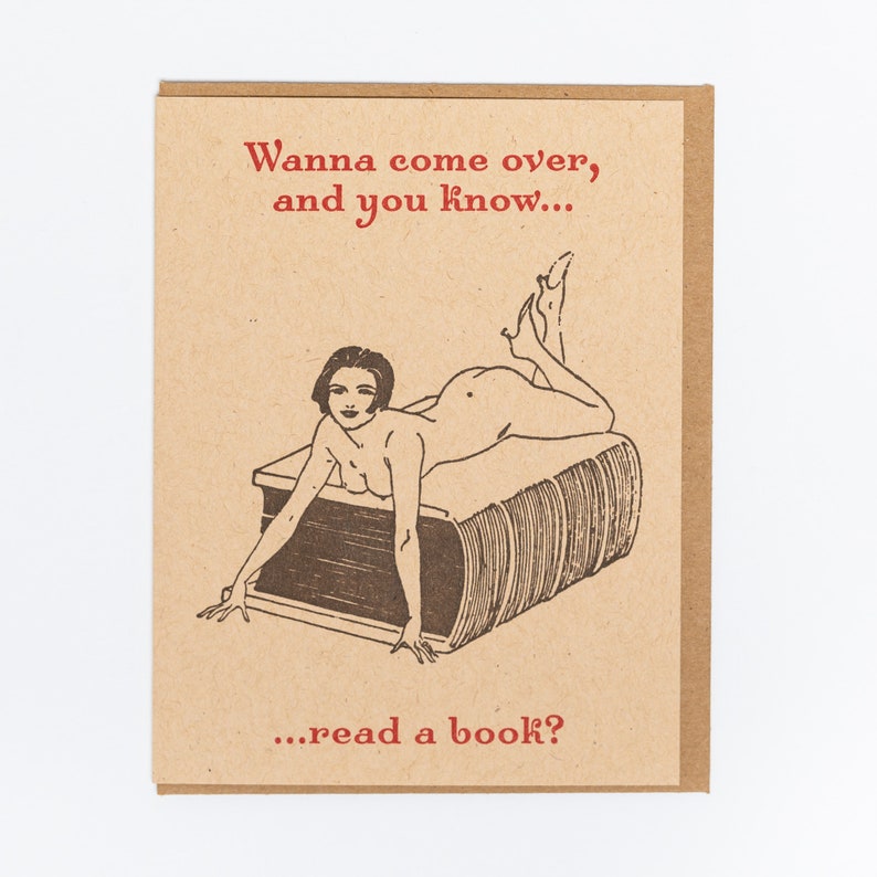 Sexy Books greeting card image 1