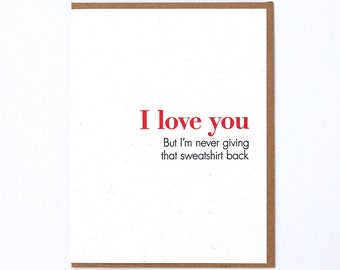 Sweatshirt Greeting Card