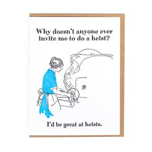 Heist greeting card