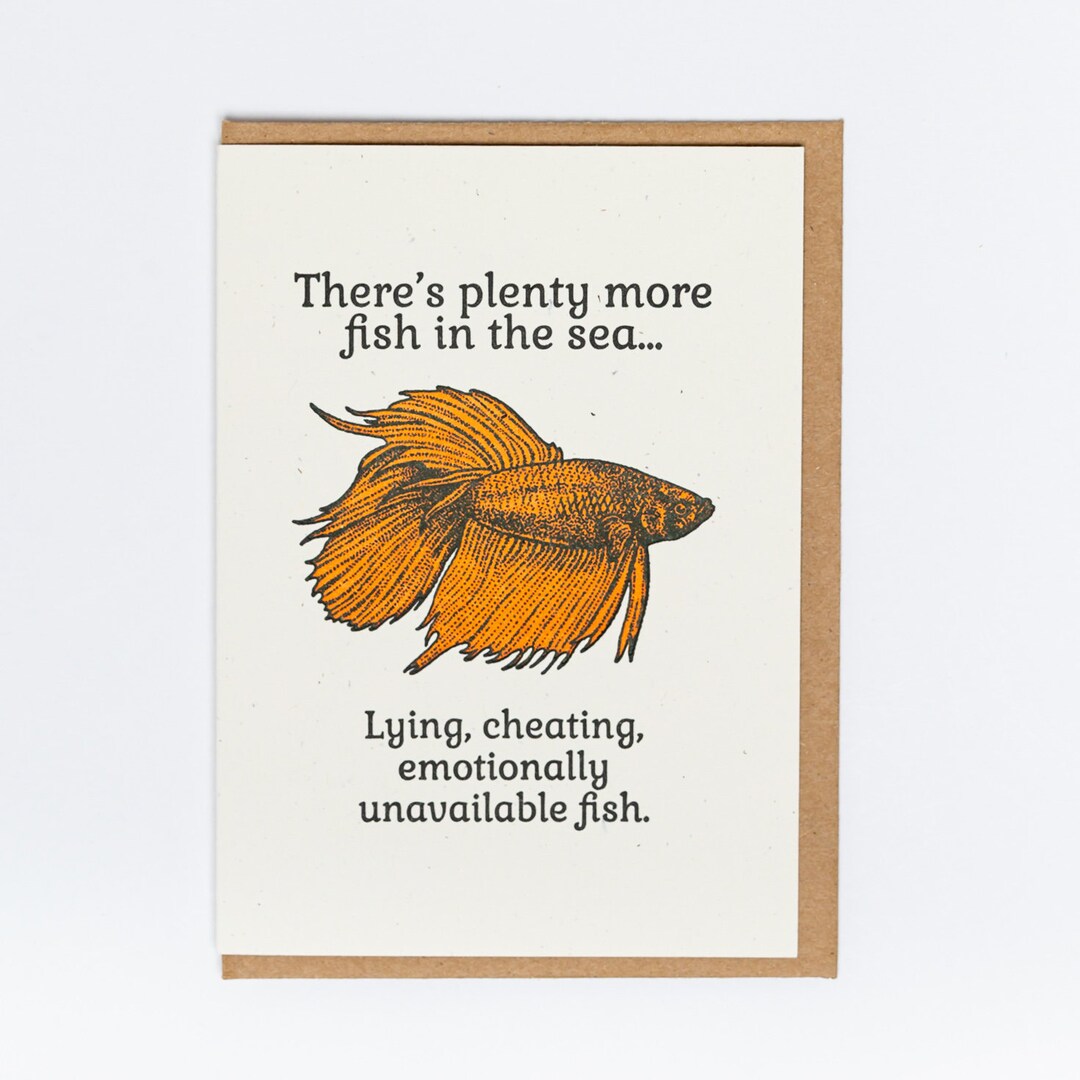 Text Message Fish More Fish Greeting Card - Etsy