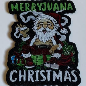 Dab mat &quot;Merryjuana Christmas&quot; custom mood mat