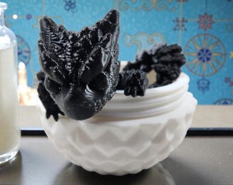 Dragon Egg With Articulated Dragon