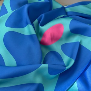 Silk scarf from spring collection - women, soft silk, colorful scarf, floral design scarf, gift for women with the box