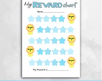 Printable Kids Reward Chart: Behavior & Chore Tracker (PDF)