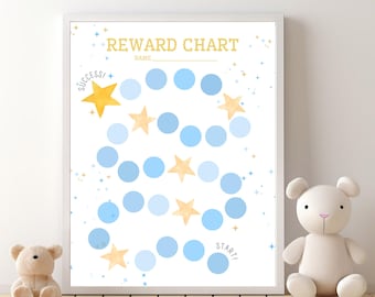 Printable Kids Reward Chart: Behavior & Chore Tracker (PDF)