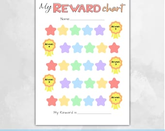 Printable Kids Reward Chart: Behavior & Chore Tracker (PDF)