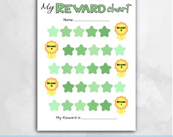 Printable Kids Reward Chart: Behavior & Chore Tracker (PDF)