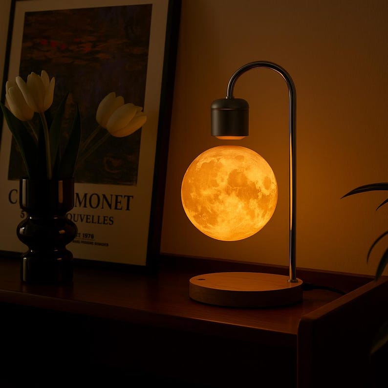 LED Moon Levitating Lamp -night Light for Home Decor - Etsy