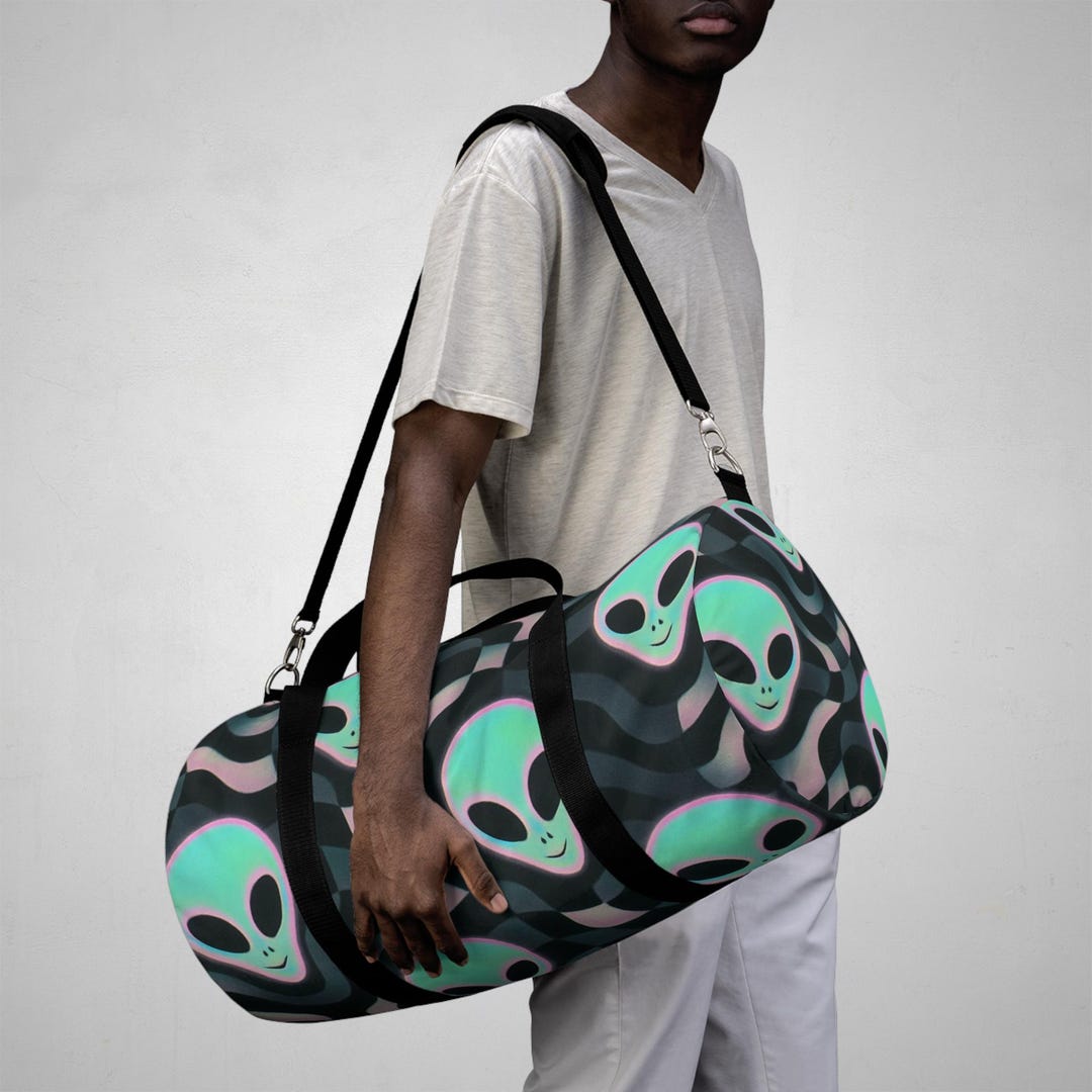 Alien Adventure Duffel | 'lunar Wave' Extraterrestrial Travel Bag | 2 ...
