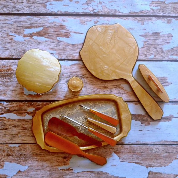 Vintage Vanity Set Etsy