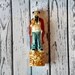 Vintage Japanese Statue - Japanese God Statue - Porcelain Statue - Male Figure - Bearded Man Statue - Asian Home Decor - Fisherman Statue