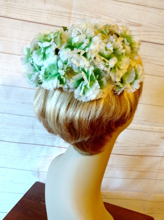 Green and White Flower Hat - St. Patrick's Day Hat