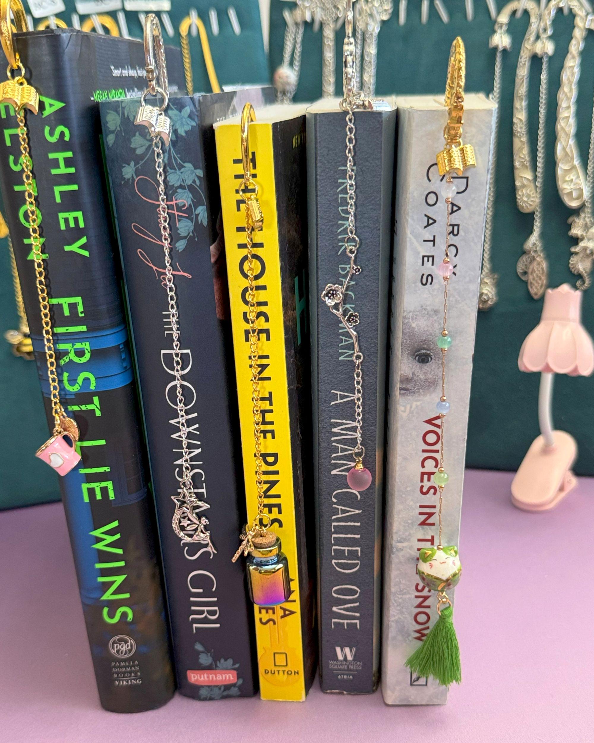 Unique Premade Metal Bookmarks Adorned With Charms. - Etsy