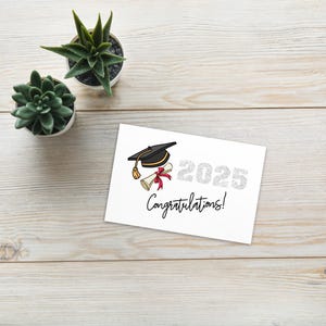 carte de remise de diplôme personnalisée | de remise des diplômes 2025 | Carte Félicitations pour diplômés