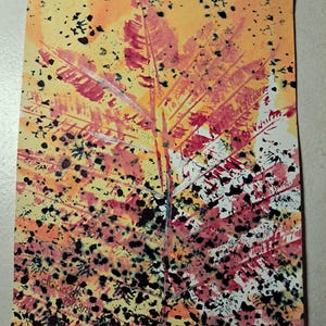 Feuille d'automne aux couleurs pétillantes