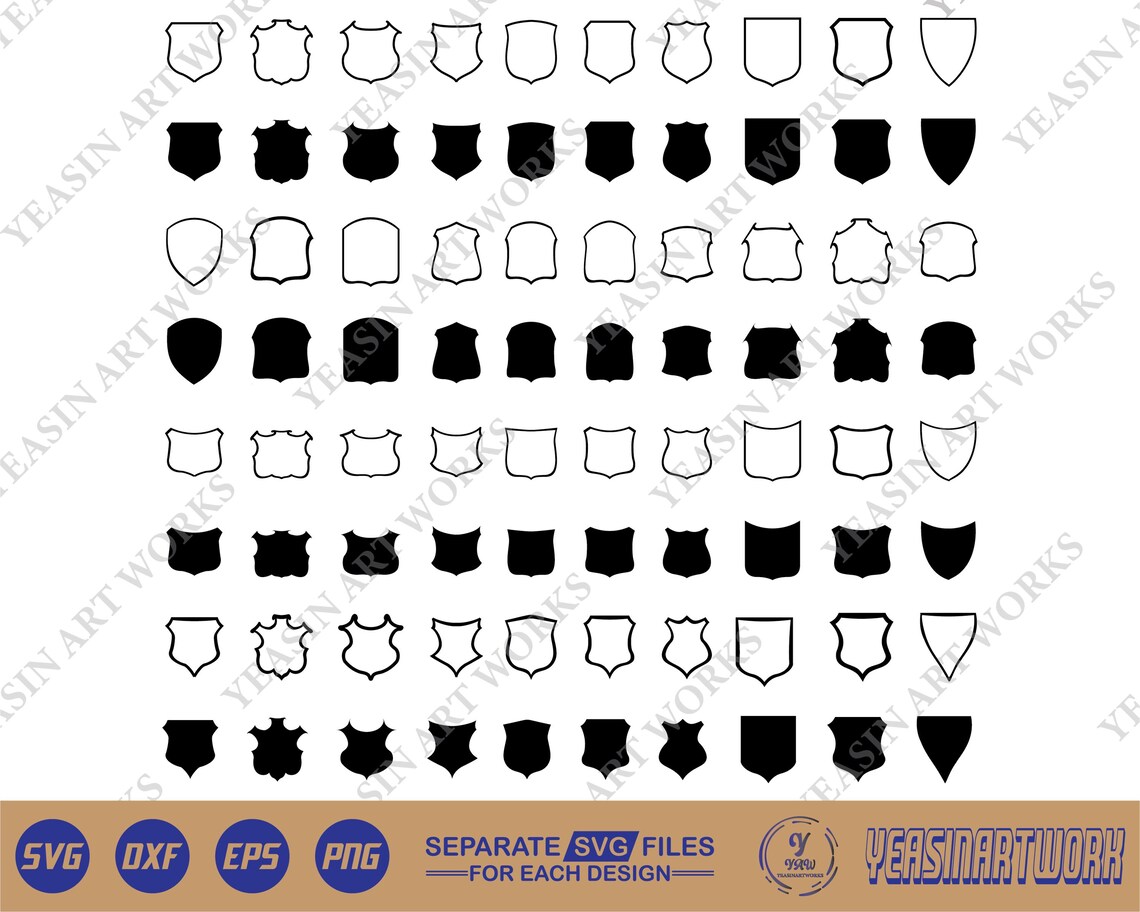 Police Badge SVG Vector Clipart: Cuttable Design (digital Download) - Etsy