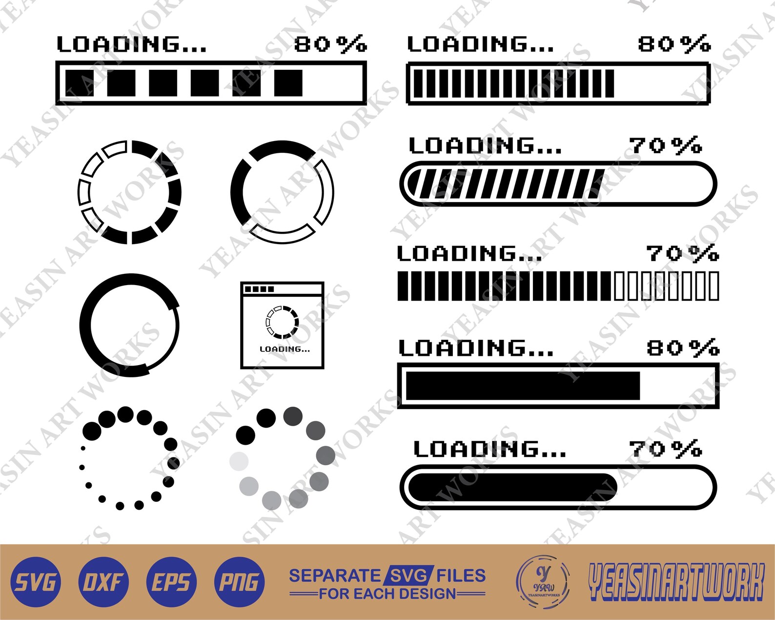 Carton Side Loading Svg Loading Bar SVG Vector Clipart: Cricut, Silhouette Cut File (digital ...