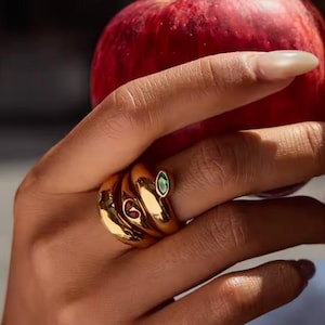 Gold Plated Ring Stainless Steel