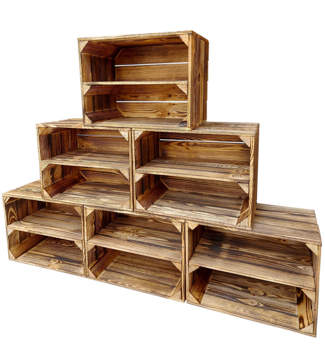 CAISSE EN BOIS Décoration Cuisine Salle de Bain / Etagere tendance 36x25x14 cm EUR 2,50 - FR