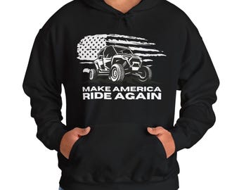 MAGA Graphic ATV Sweatshirt, Side by Side sweatshirt, Mudding Shirt, Mens ATV Shirt, Offroad utv Shirt, Quad Shirt, Mens Conservative Shirt