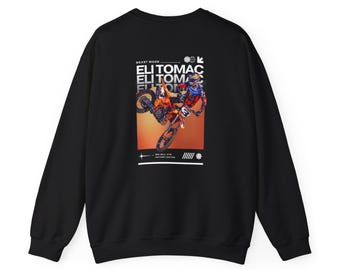 Eli Tomac Motocross Sweatshirt, Motocross Jersey,  Dirt Bike Shirt, Eli Tomac Shirt, Supercross Fan Crewneck Sweatshirt Supercross Shirt Men