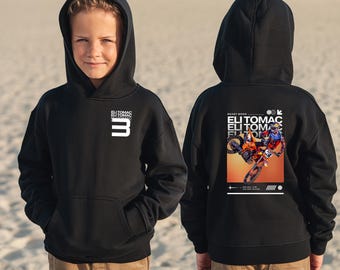 Eli Tomac Kids Motocross Hoodie, Kids Motocross Jersey, Kids Race T-Shirt, Eli Tomac Shirt, Boys Dirt Bike Shirt, Youth Eli Tomac Sweatshirt