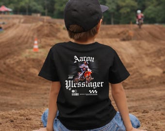 Aaron Plessinger Kids Motocross Shirt, Kids Motocross Jersey, Kids Race T-Shirt, Boys Dirt Bike Shirt, Kids Racing Tee, Aaron Plessinger Tee
