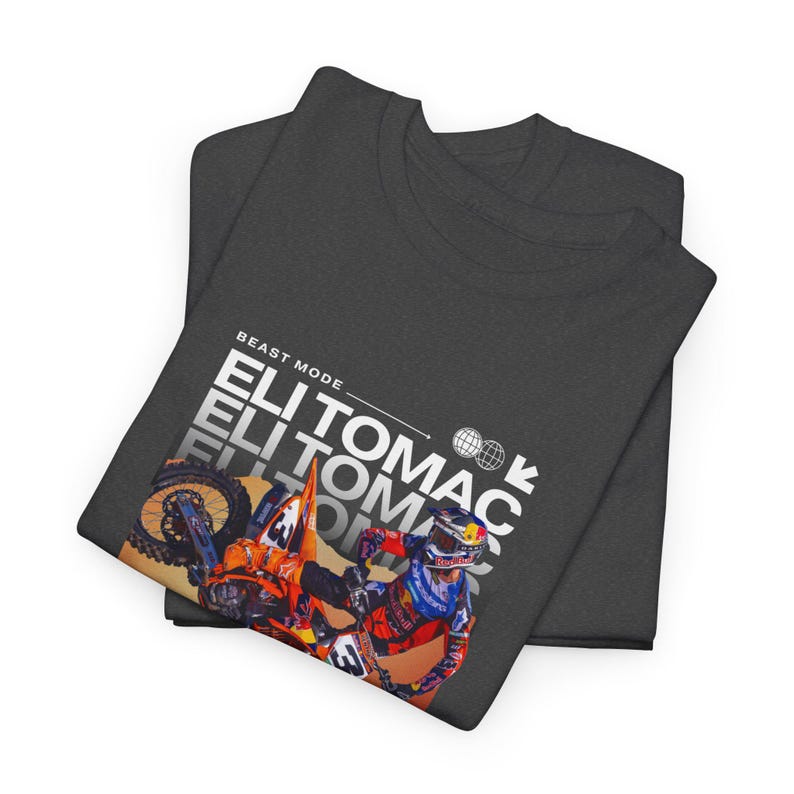 Eli Tomac Kids Motocross Shirt, Kids Motocross Jersey, Kids Race T-Shirt, Eli Tomac Shirt, Boys Dirt Bike Shirt, Kids Racing Tee, Braaap Cinzento