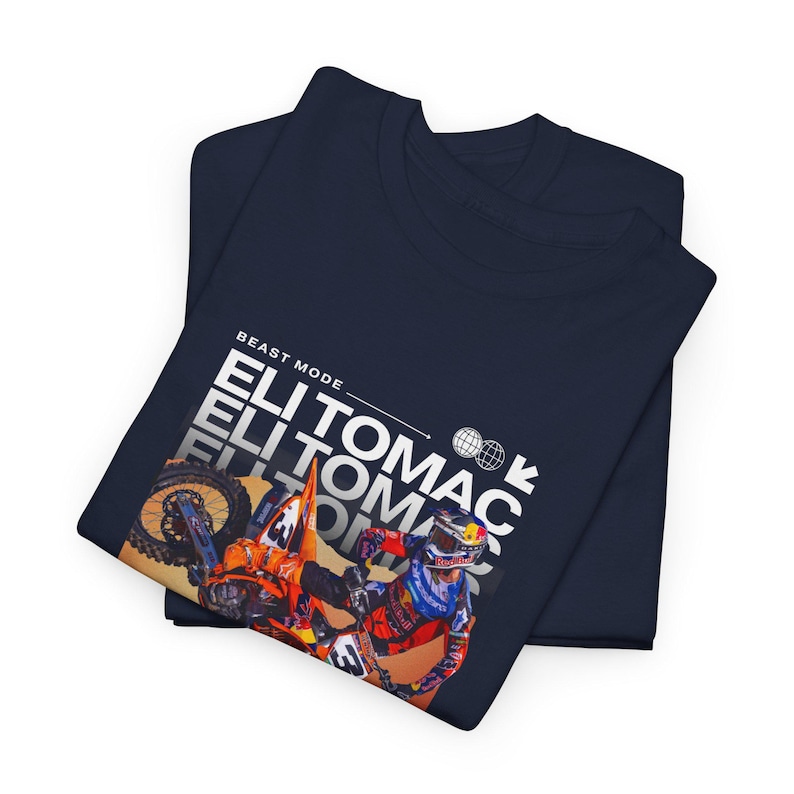 Eli Tomac Kids Motocross Shirt, Kids Motocross Jersey, Kids Race T-Shirt, Eli Tomac Shirt, Boys Dirt Bike Shirt, Kids Racing Tee, Braaap Navy