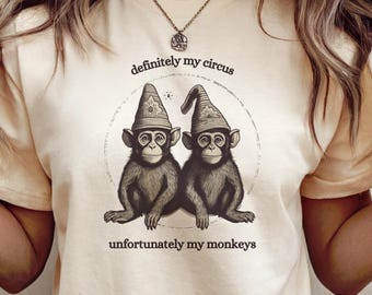Funny Monkey Meme T-Shirt: Relatable Adulting Humor Tee