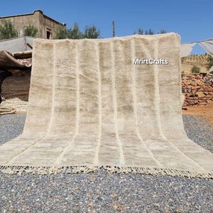 Moroccan Natural beige rug, Handmade Morrocan rug ,beige color ,Moroccan rug, Beni ourain Wool Rug, Beni Mrirt rug, made to order