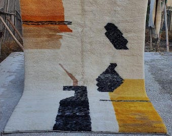 Custom Moroccan Rug: Colorful Beni Ourain Style, Handmade Wool