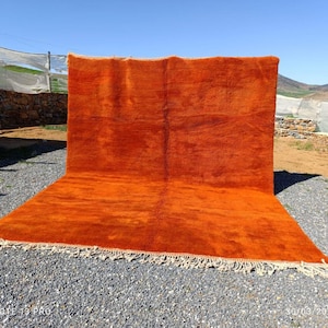 Moroccan Rug orange , moroccan rug 8x10 , moroccan rug 9x12 ,Orange moroccan rug , moroccan carpet , moroccan berber rug , area rugs