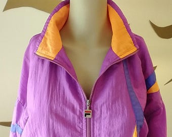 Vintage 80s–90s Fila Track Jacket - Medium to Large