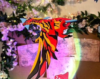 Crimson Sky Hunter – Móvil colgante Flying Fantasy Predator