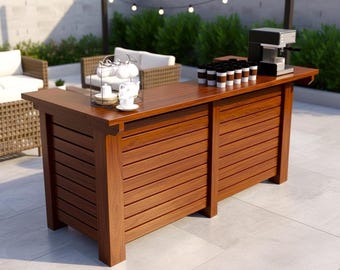 DIY Deluxe Outdoor Bar Table Plans Digital PDF Download