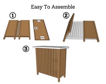 DIY Folding Coffee Bar Plan: Portable Event Bar (PDF Download)