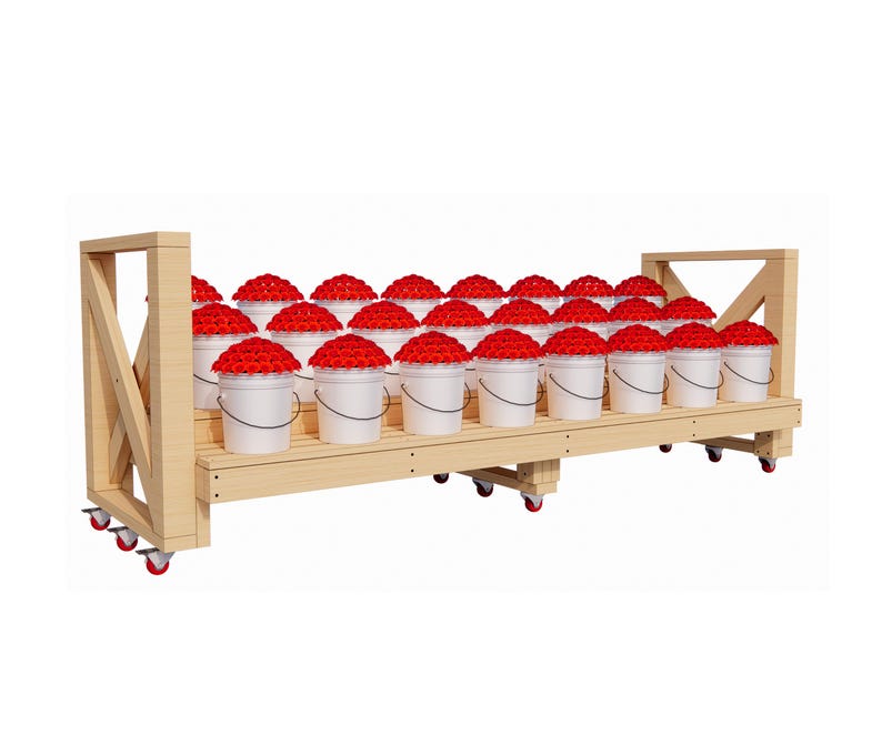 Triangle Bucket Stand 5-gallon Bucket DIY Garden Stand (21 Buckets) | PDF Download - Etsy