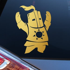 Praise the Sun Vinyl Decal – Solaire of Astora Sticker for Car, Laptop, Water Bottle – Dark Souls Fan Art Gift