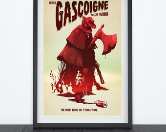 FATHER GASCOIGNE Video Game Poster, Gaming Prints, Digital Prints, Wall Art