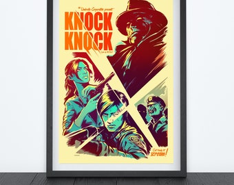 KNOCK KNOCK Video Game Poster Art, Knock Knock, Video Game Poster, Video Game Art, Gamer Room Decor, Gaming Prints, Wall Art