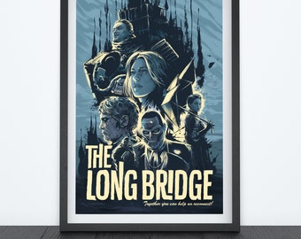 THE LONG BRIDGE Video Game Poster, Death Stranding Poster, Gaming Gifts, Sci-Fi, Illustration Poster, Wall Art