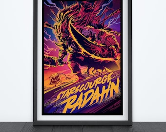 STARSCOURGE RADAHN Video Game Poster, Travel Poster, Gaming Poster, Prints, Gamer Room Decor, Gaming Prints, Wall Art